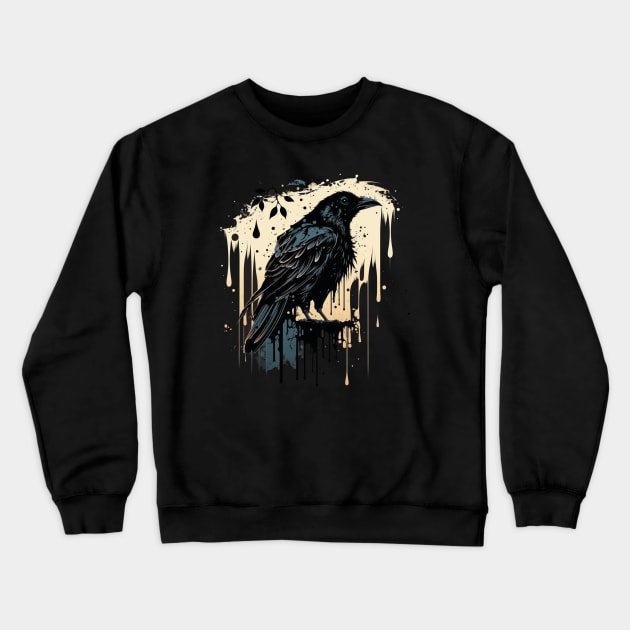 crow Crewneck Sweatshirt by rocknerd